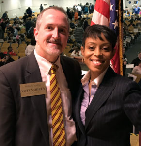 William with Shontel Brown, Cuyahoga County Democratic Party Chair